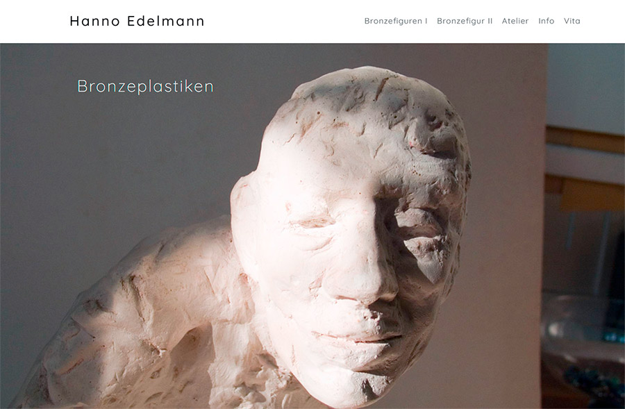 Bronzeplastiken von Hanno Edelmann - Startseite der homepage